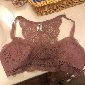 purple bralette